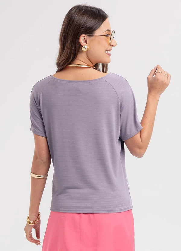 Habana - Blusa em Viscose Roxo 2