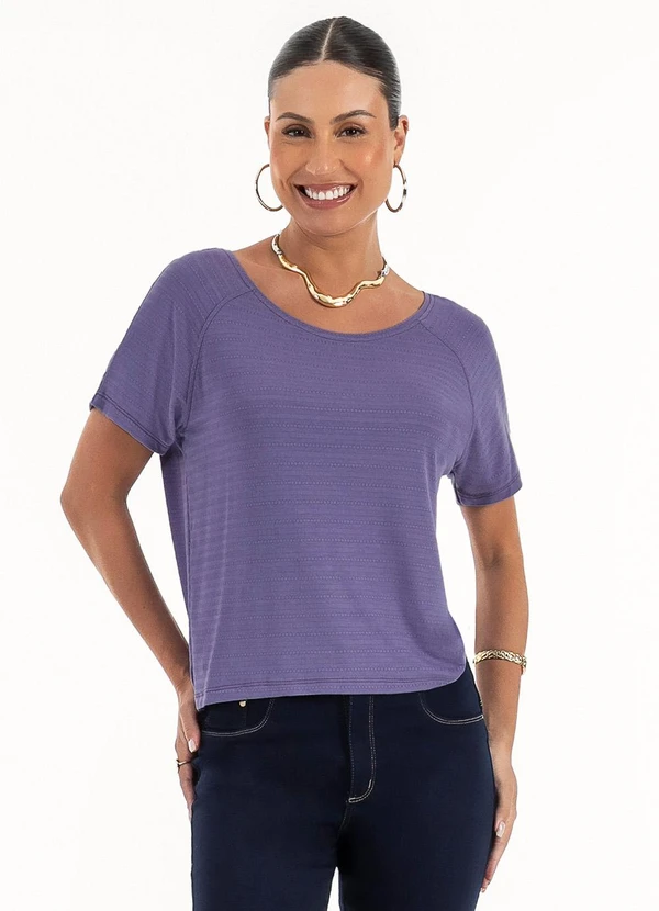 Habana - Blusa em Viscose Roxo