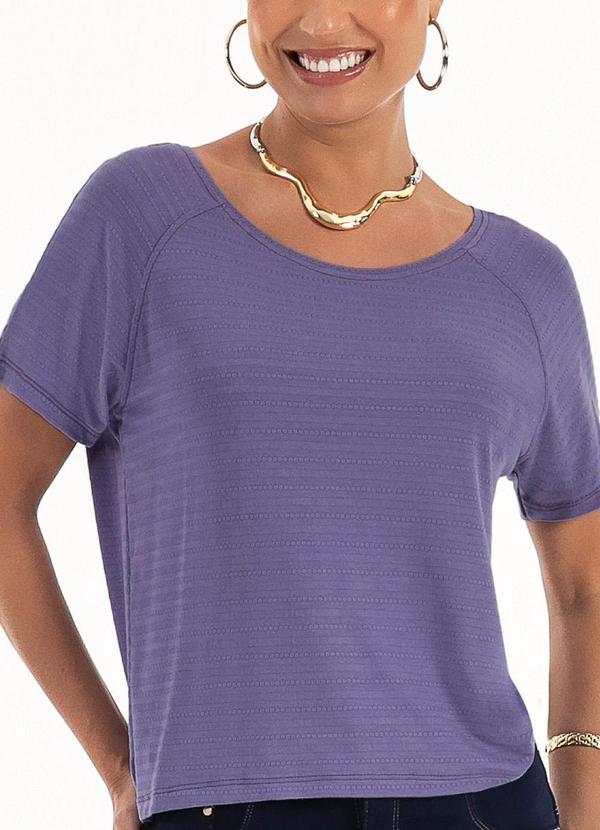 Habana - Blusa em Viscose Roxo 3