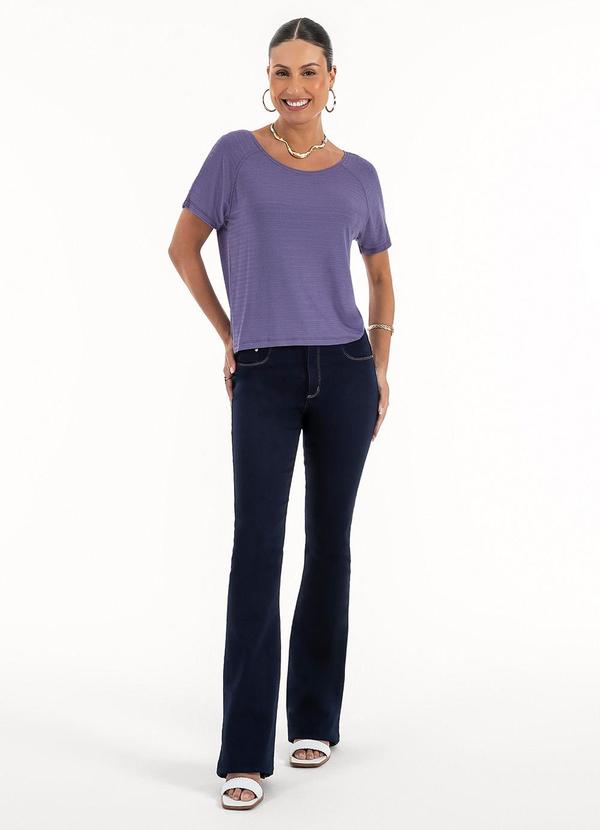 Habana - Blusa em Viscose Roxo 4