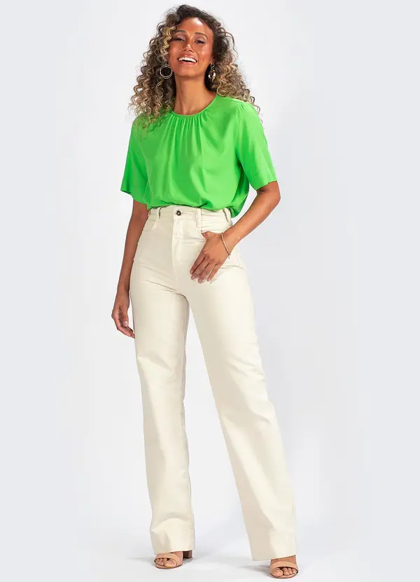 Colcci - Blusa em Viscose Verde 3