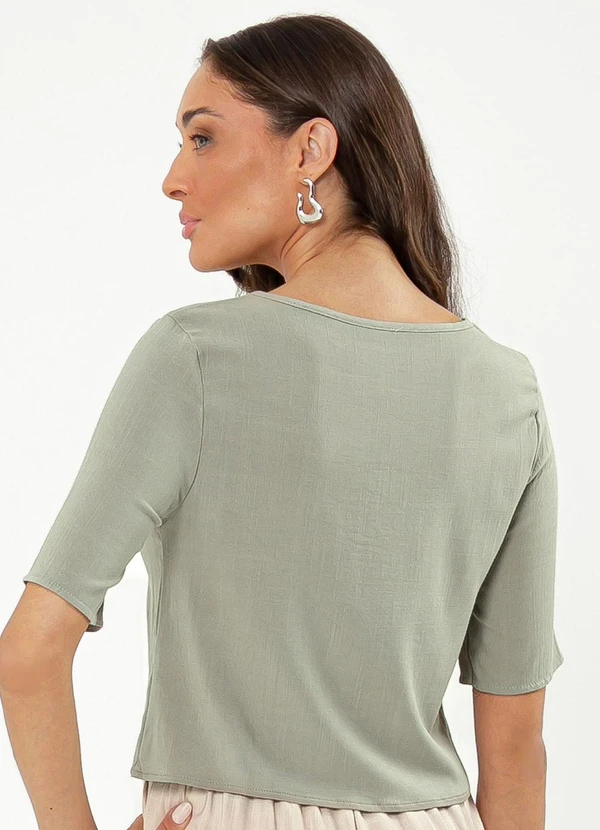 Cativa - Blusa em Viscose Verde 2