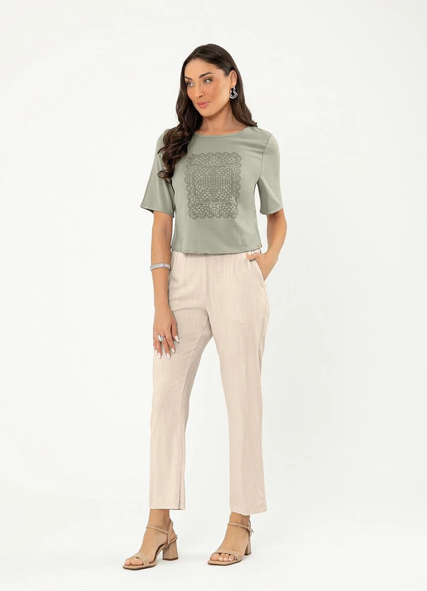 Cativa - Blusa em Viscose Verde 4