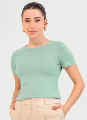 Cativa - Blusa em Viscose Verde - CATIVA