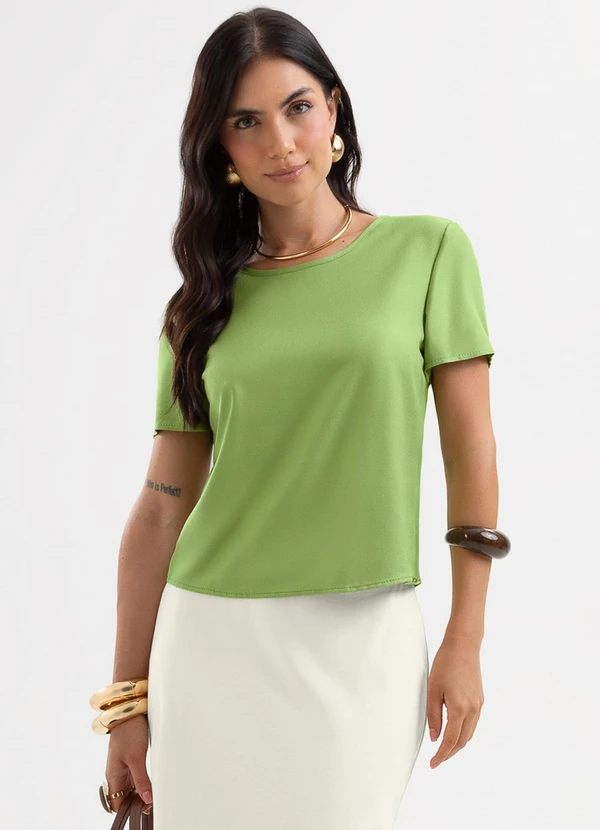 Cativa - Blusa em Viscose Verde