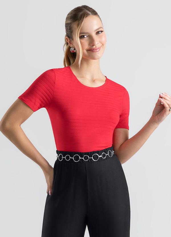 Cativa - Blusa em Viscose Vermelho