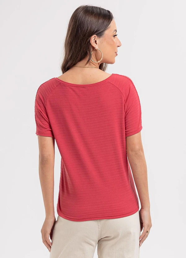 Habana - Blusa em Viscose Vermelho 2