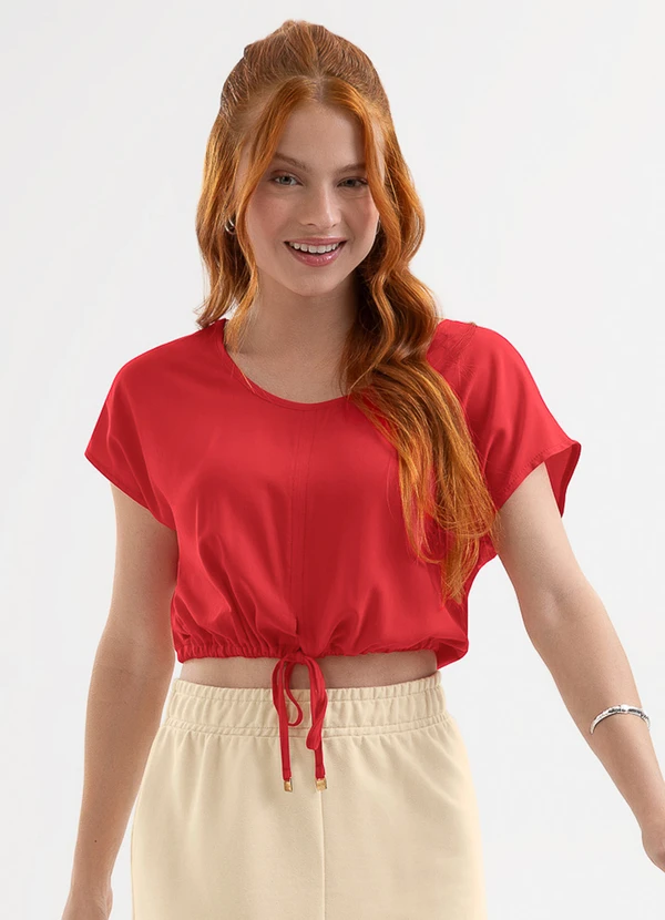 Cativa You - Blusa em Viscose Vermelho