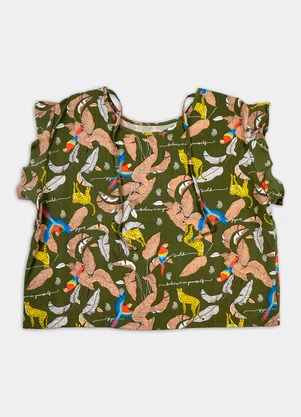 Fakini - Blusa Est.Verde - FAKINI