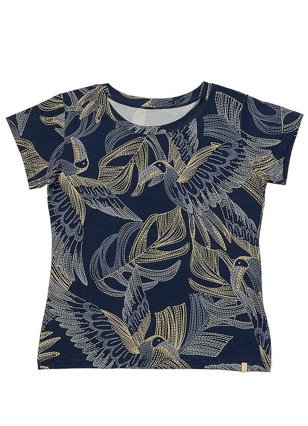 Soft Bonni - Blusa Estampada Adulto Feminino Azul 2