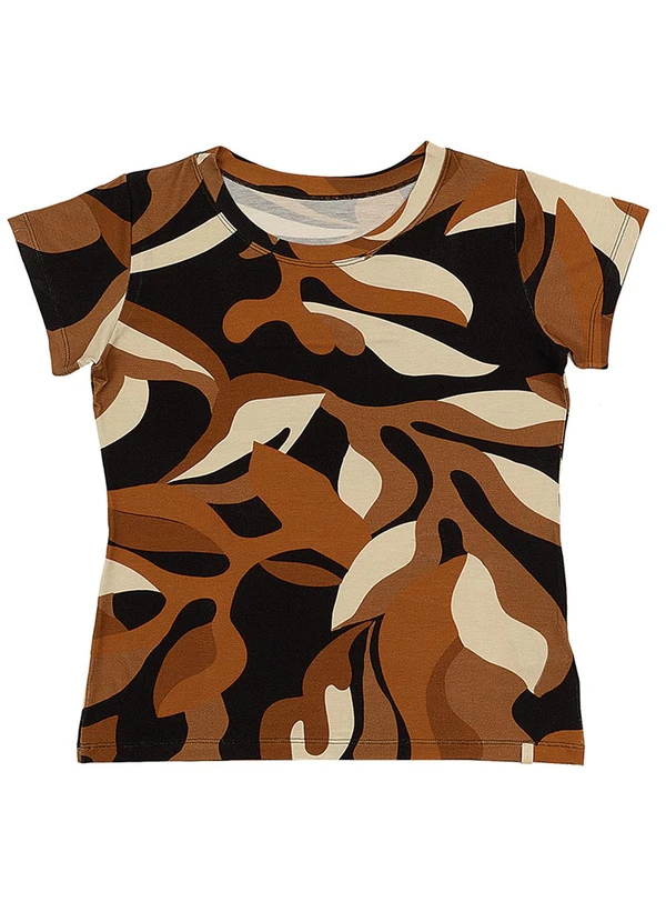 Soft Bonni - Blusa Estampada Adulto Feminino Preto