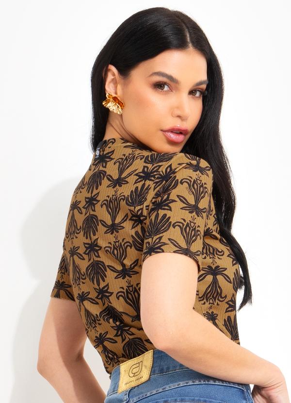 Colcci - Blusa Estampada Bege 2