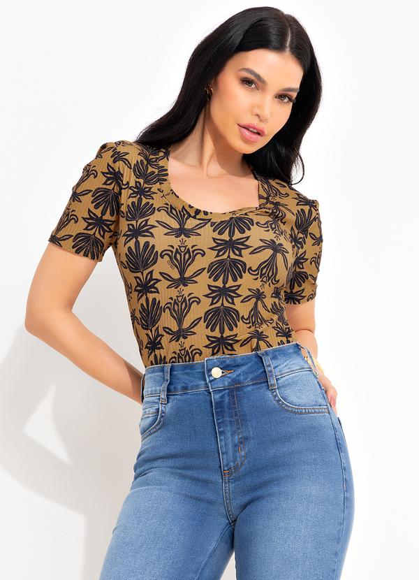 Colcci - Blusa Estampada Bege 6