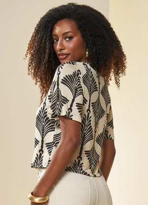 Doce Trama - Blusa Estampada Boho Estampado - DOCE TRAMA