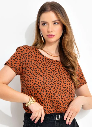Quintess - Blusa Estampada em Malha de Viscose - QUINTESS