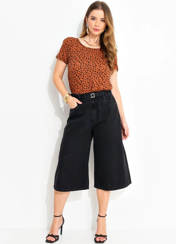 Quintess - Blusa Estampada em Malha de Viscose 2