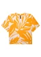 Lunender - Blusa Estampada em Viscose Preto - variação: Amarelo