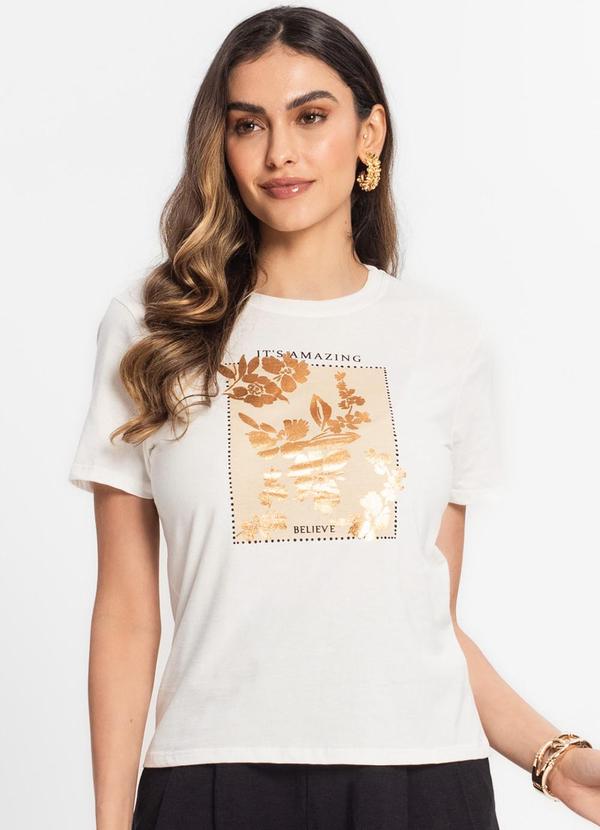 Select - Blusa Estampada Feminina Bege 4