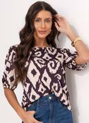 Blusa tnico Bicolor em Malha Fria