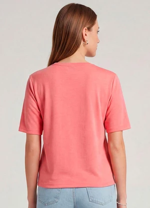 Infinita Cor - Blusa Feminina 100% Poliéster Básica Rosa - INFINITA COR