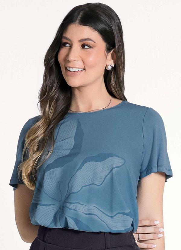 Habana - Blusa Feminina Adulta Estilosa Azul