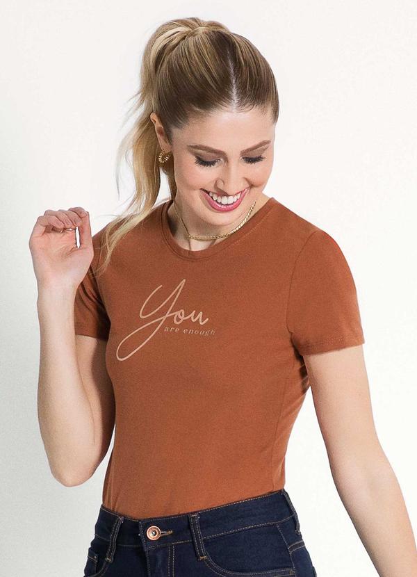 Habana - Blusa Feminina Adulta Estilosa Marrom