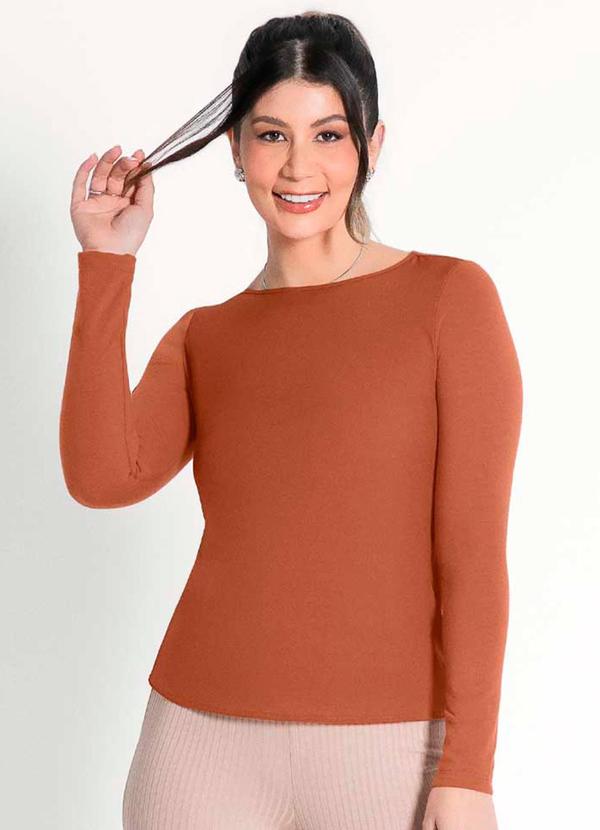 Habana - Blusa Feminina Adulta Estilosa Marrom 1