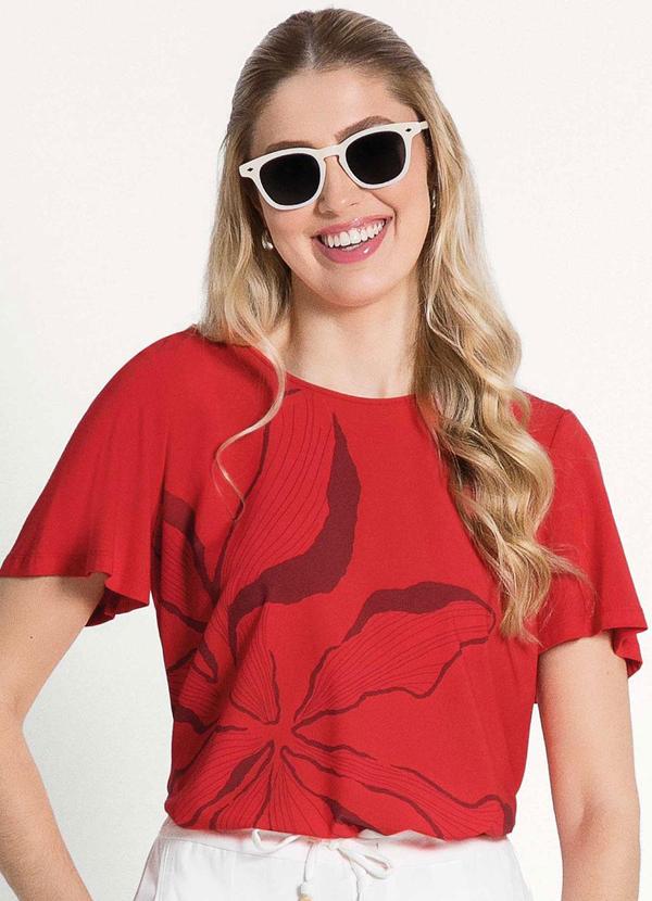Habana - Blusa Feminina Adulta Estilosa Vermelho