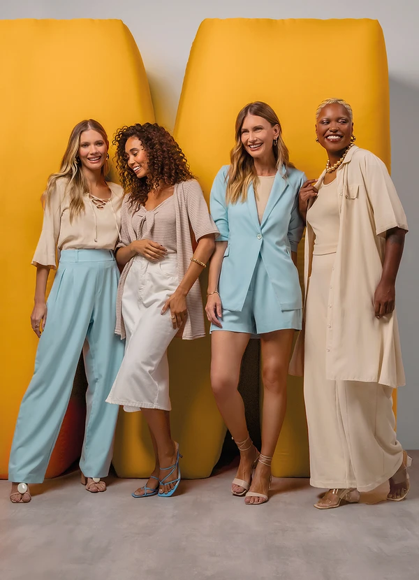 Marialícia - Blusa Feminina Adulto Bege  3