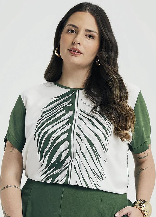 Marialicia - Blusa Feminina Adulto Branco