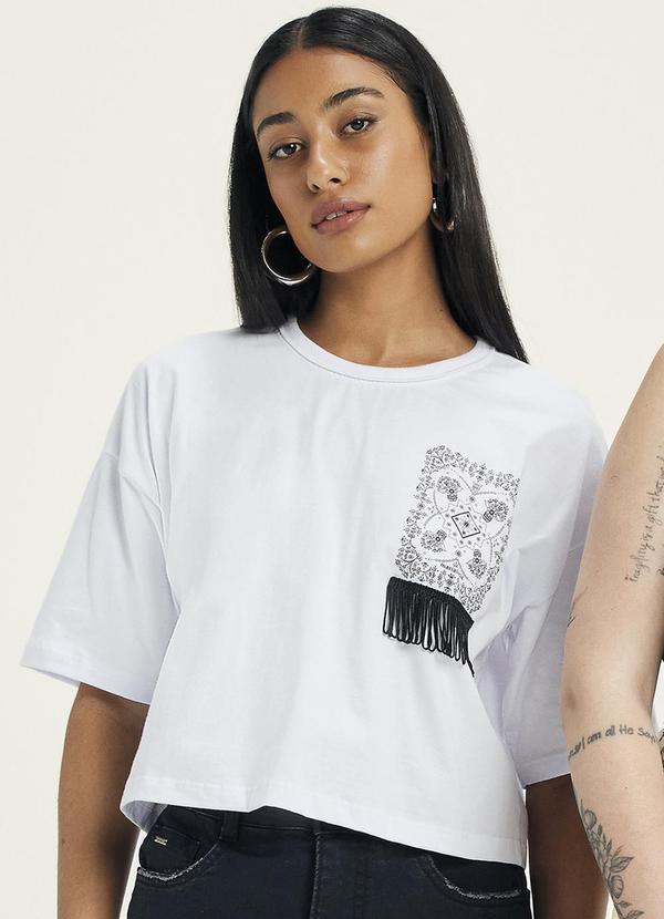 Marialicia - Blusa Feminina Adulto Branco