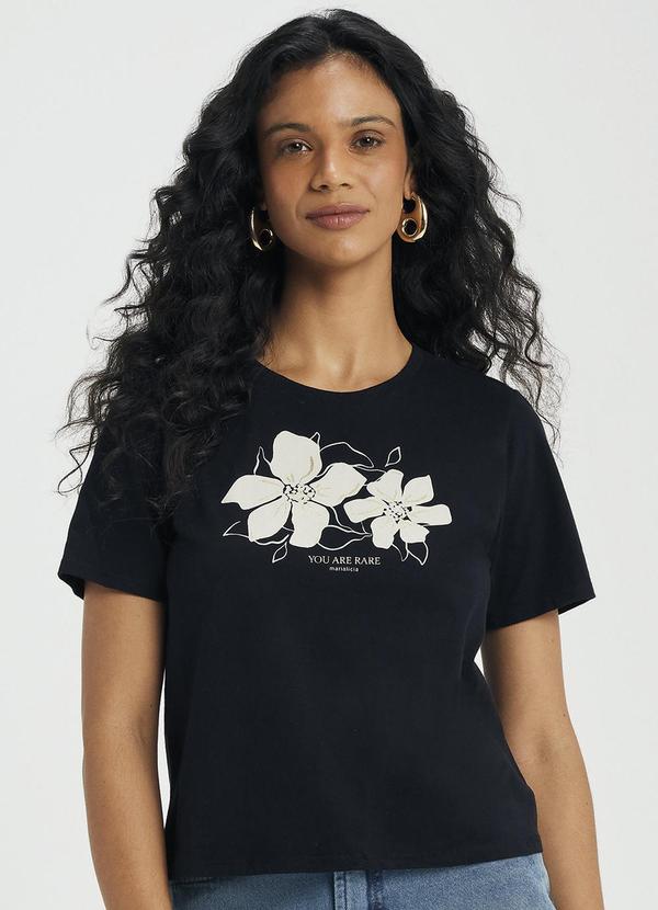 Marialicia - Blusa Feminina Adulto Preto