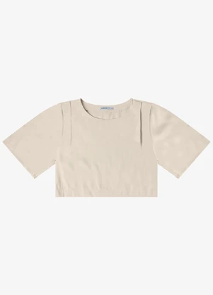 Endless - Blusa Feminina  Alfaiataria Bege - ENDLESS