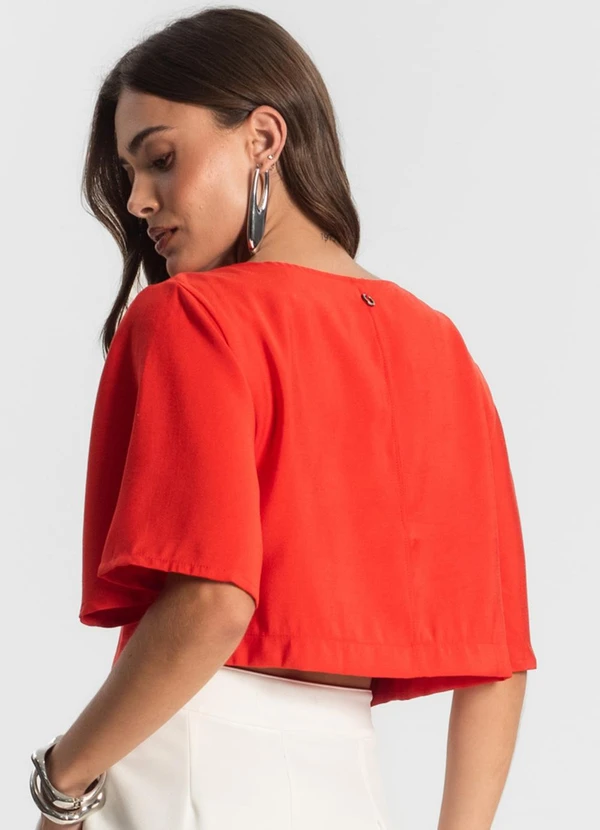 Endless - Blusa Feminina Alfaiataria Laranja 2