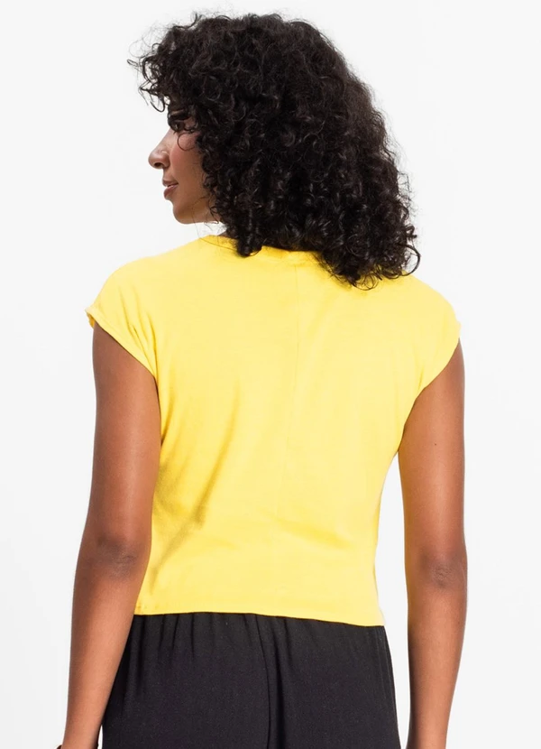 Infinita Cor - Blusa Feminina Amarelo 2