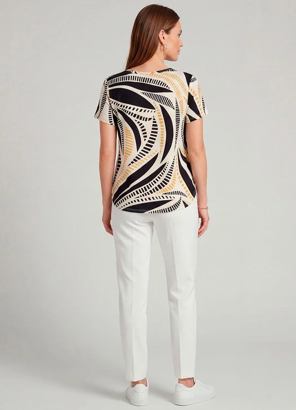 Infinita Cor - Blusa Feminina Amarelo 4