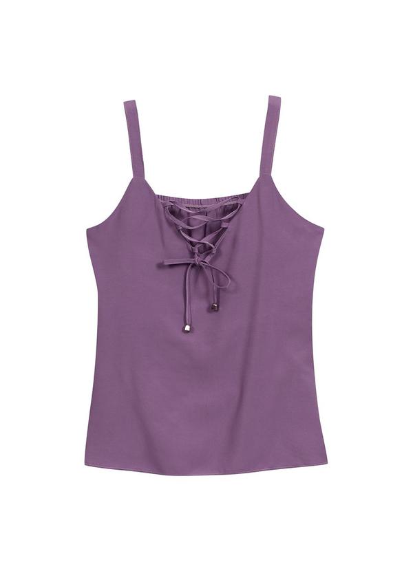 Marialícia - Blusa Feminina Amarracão Roxo