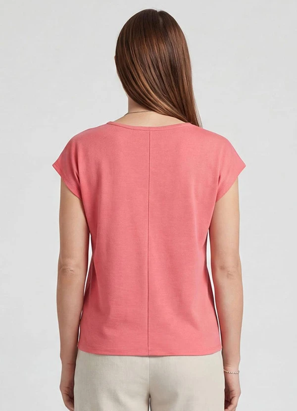 Infinita Cor - Blusa Feminina Ampla Rosa 2