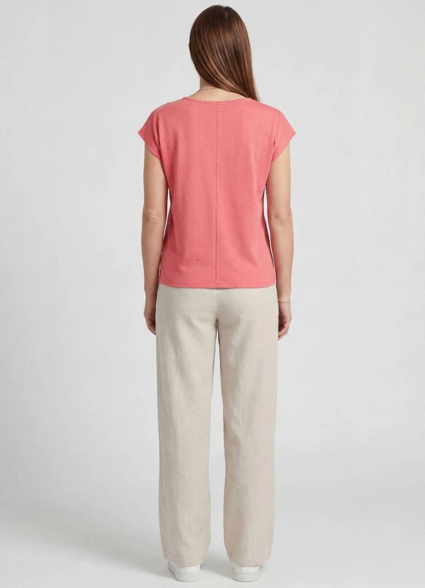 Infinita Cor - Blusa Feminina Ampla Rosa 4