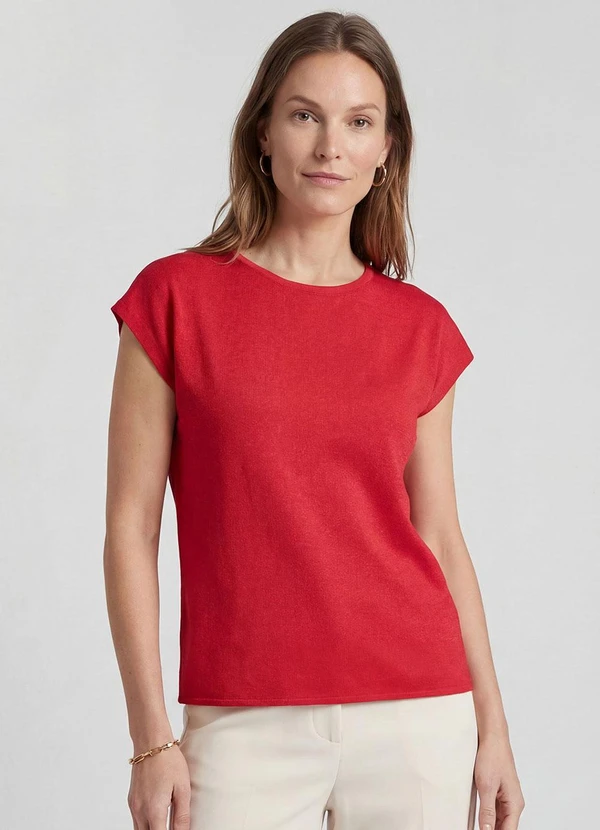Infinita Cor - Blusa Feminina Ampla Vermelho 1