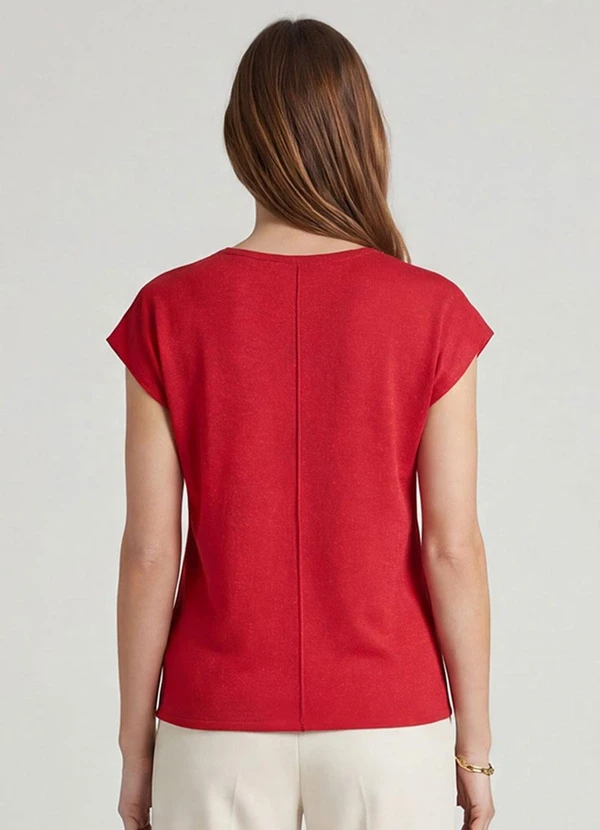 Infinita Cor - Blusa Feminina Ampla Vermelho 2