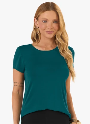 Rovitex - Blusa Feminina Andorra Flamê Básica Verde - ROVITEX