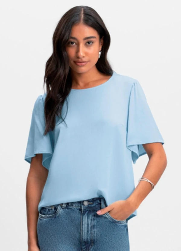 Essendi - Blusa Feminina Azul