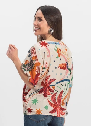 Infinita Cor - Blusa Feminina Azul - INFINITA COR