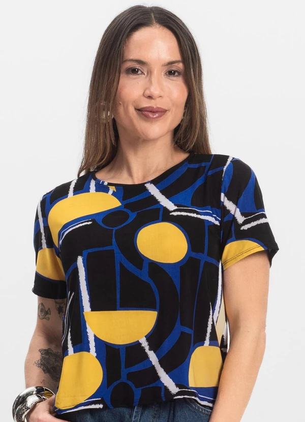 Infinita Cor - Blusa Feminina Azul