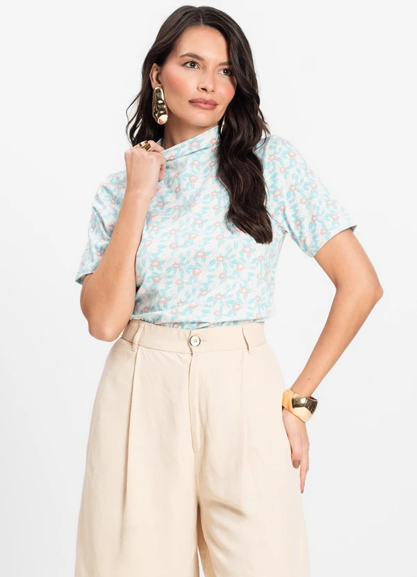 Infinita Cor - Blusa Feminina Azul 4