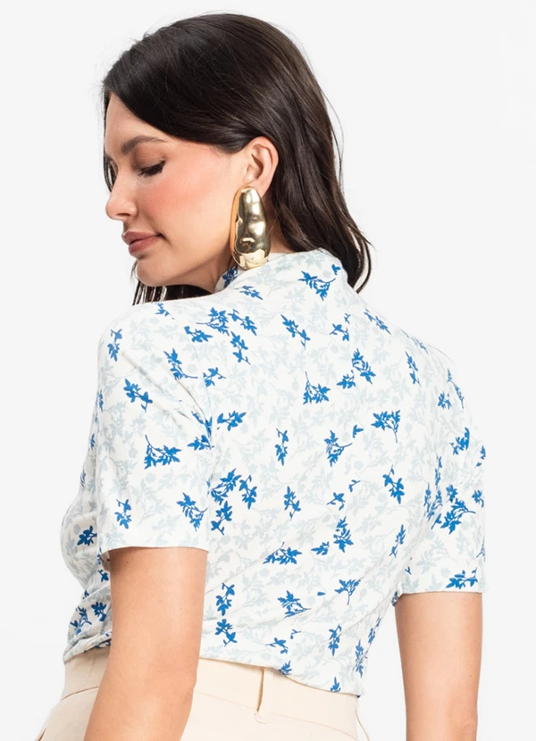 Infinita Cor - Blusa Feminina Azul 2