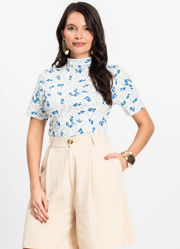 Infinita Cor - Blusa Feminina Azul 4