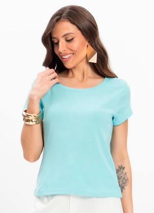 Infinita Cor - Blusa Feminina Azul - INFINITA COR