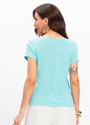 Infinita Cor - Blusa Feminina Azul - INFINITA COR